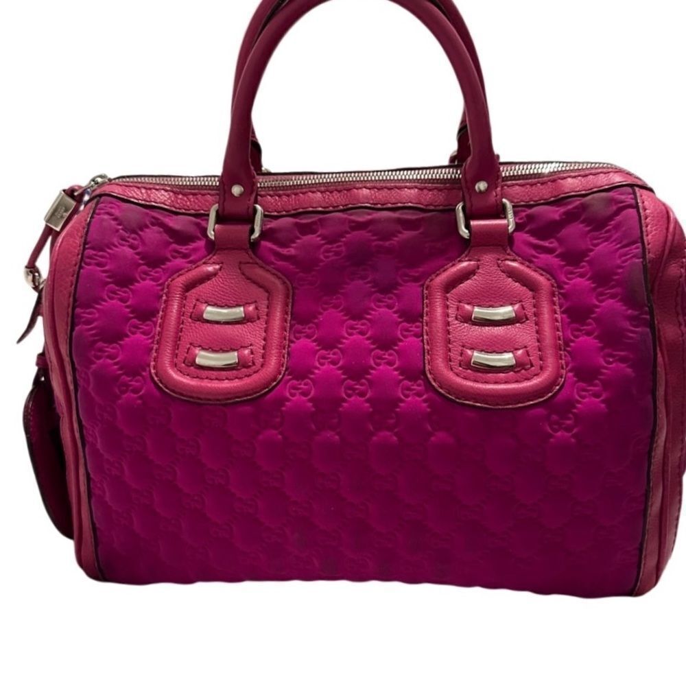 Elegant Pink Quilted Handbag - Picture 3 of 13